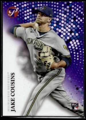 _10 2022 Topps Pristine Milwaukee Brewers #212 Jake Cousins RC Rookie 02/99 Purple R