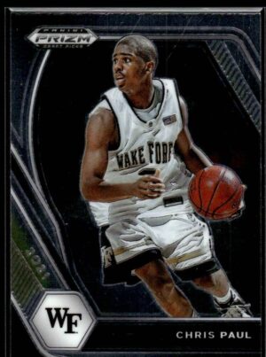 2021 Panini Prizm Draft Picks Wake Forest Demon Deacons #68 Chris Paul