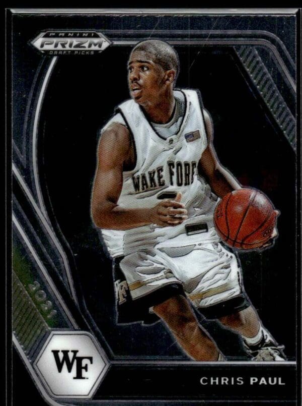 2021 Panini Prizm Draft Picks Wake Forest Demon Deacons #68 Chris Paul