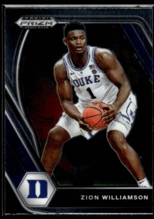 2021 Panini Prizm Draft Picks Duke Blue Devils #63 Zion Williamson