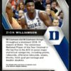 2021 Panini Prizm Draft Picks Duke Blue Devils #63 Zion Williamson
