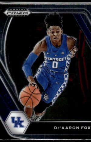 2021 Panini Prizm Draft Picks Kentucky Wildcats #72 De'Aaron Fox