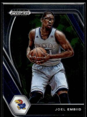2021 Panini Prizm Draft Picks Kansas Jayhawks #59 Joel Embiid