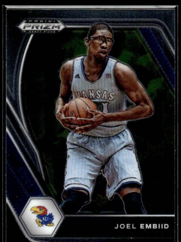 _10 2021 Panini Prizm Draft Picks Kansas Jayhawks #59 Joel Embiid