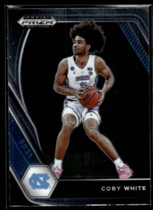 2021 Panini Prizm Draft Picks North Carolina Tar Heels #35 Coby White