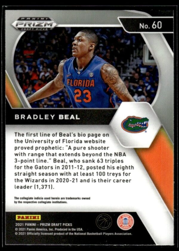 2021 Panini Prizm Draft Picks Florida Gators #60 Bradley Beal