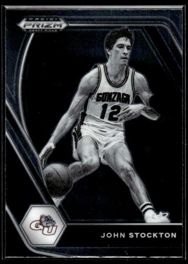 2021 Panini Prizm Draft Picks Gonzaga Bulldogs #87 John Stockton