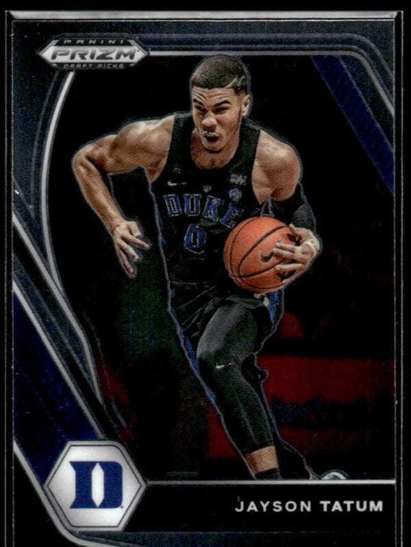 _10 2021 Panini Prizm Draft Picks Duke Blue Devils #61 Jayson Tatum