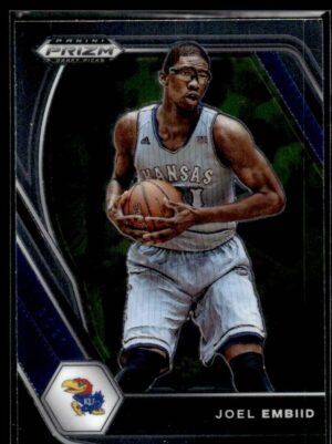 2021 Panini Prizm Draft Picks Kansas Jayhawks #59 Joel Embiid