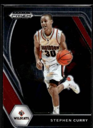 2021 Panini Prizm Draft Picks Davidson Wildcats #56 Stephen Curry