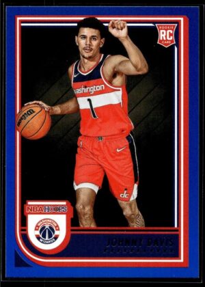 2022 NBA Hoops Washington Wizards #240 Johnny Davis RC Rookie Blue