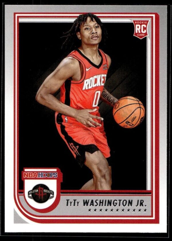 2022 NBA Hoops Houston Rockets #258 TyTy Washington Jr. RC Rookie