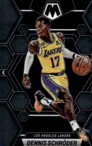 _10 2022 Panini Mosaic Los Angeles Lakers #23 Dennis Schroder