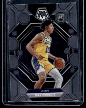_10 2022 Panini Mosaic Los Angeles Lakers #229 Max Christie RC Rookie