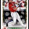 2022 Topps Holiday Cleveland Guardians #HW11 Ernie Clement RC Rookie