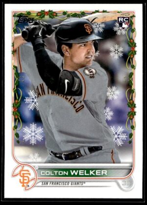 2022 Topps Holiday San Francisco Giants #HW26 Colton Welker RC Rookie