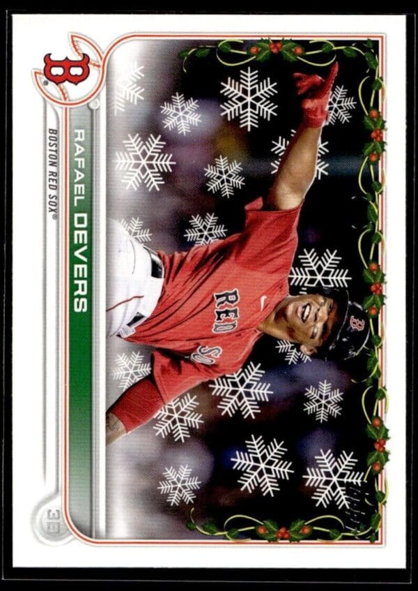 _10 2022 Topps Holiday Boston Red Sox #HW189 Rafael Devers