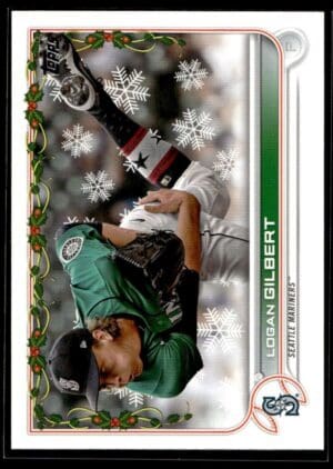 _10 2022 Topps Holiday Seattle Mariners #HW64 Logan Gilbert