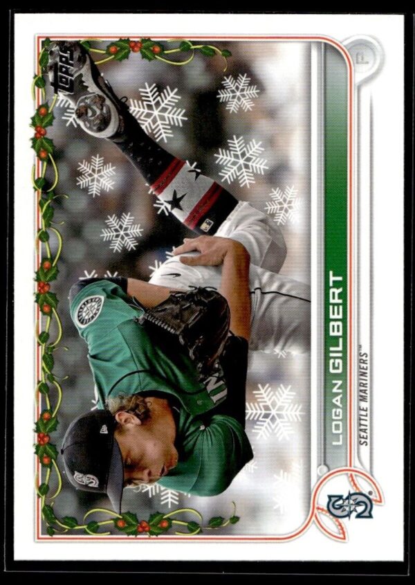 2022 Topps Holiday Seattle Mariners #HW64 Logan Gilbert