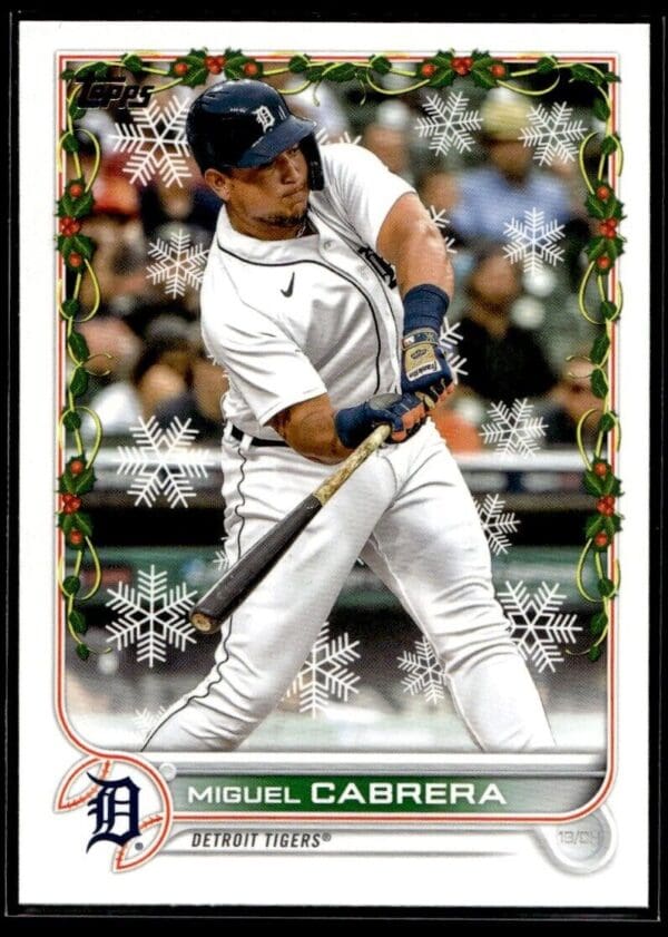 2022 Topps Holiday Detroit Tigers #HW8 Miguel Cabrera