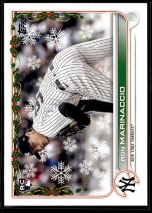 2022 Topps Holiday New York Yankees #HW118 Ron Marinaccio RC Rookie