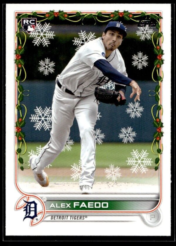 2022 Topps Holiday Detroit Tigers #HW108 Alex Faedo RC Rookie