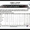 2022 Topps Holiday Tampa Bay Rays #87BA-JL Josh Lowe RC Rookie