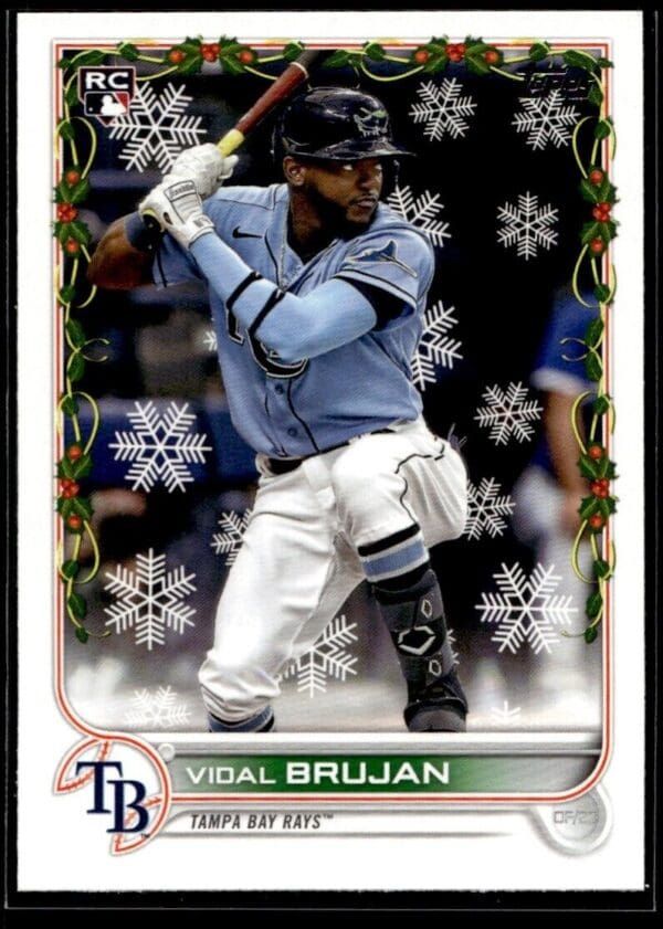 2022 Topps Holiday Tampa Bay Rays #HW171 Vidal Brujan RC Rookie