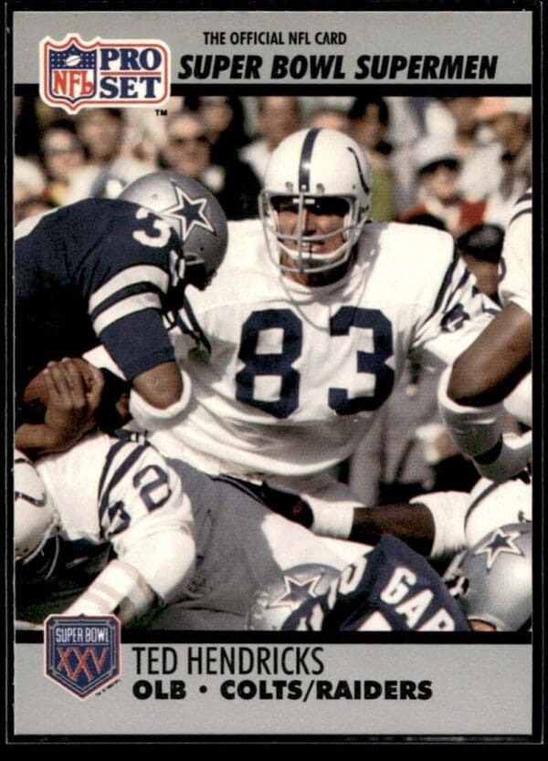 1990 Pro Set Super Bowl 160 Baltimore Colts/Oakland Raiders/Los Angeles Raiders