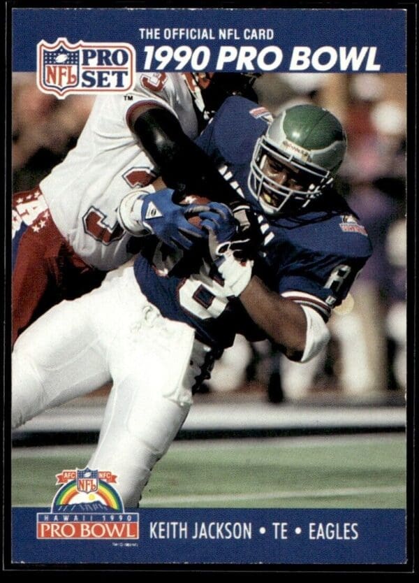_10 1990 Pro Set Super Bowl 160 Philadelphia Eagles #396 Keith Jackson
