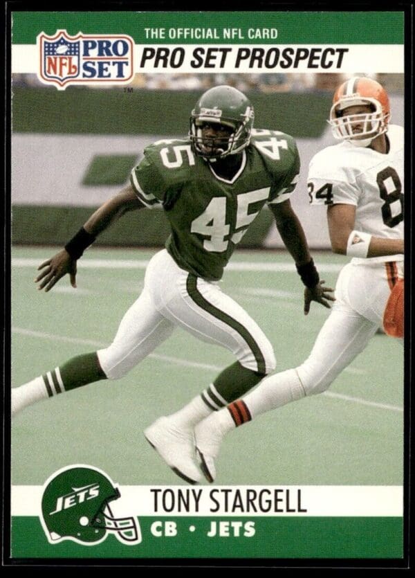 1990 Pro Set Super Bowl 160 New York Jets #745 Tony Stargell