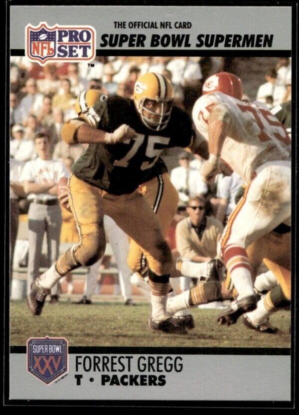 1990 Pro Set Super Bowl 160 Green Bay Packers #56 Forrest Gregg