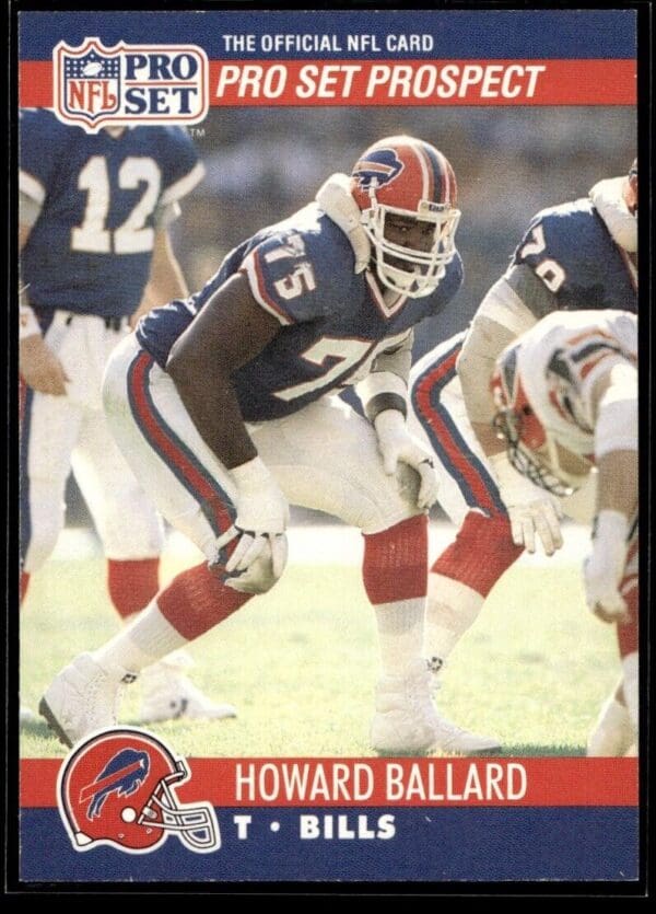 _10 1990 Pro Set Super Bowl 160 Buffalo Bills #725 Howard Ballard