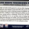 1990 Pro Set Super Bowl 160 Smith Drops Touchdown Pass #144 Super Bowl
