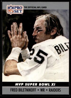 _10 1990 Pro Set Super Bowl 160 Oakland Raiders #11 Fred Biletnikoff