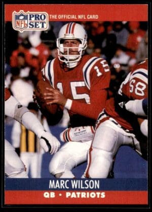 _10 1990 Pro Set Super Bowl 160 New England Patriots #584 Marc Wilson