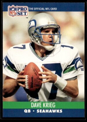 _10 1990 Pro Set Super Bowl 160 Seattle Seahawks #648 Dave Krieg
