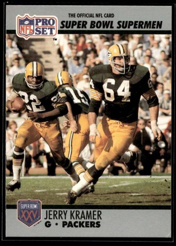 _10 1990 Pro Set Super Bowl 160 Green Bay Packers #64 Jerry Kramer