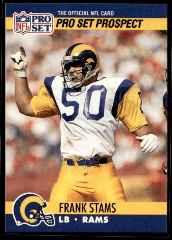 1990 Pro Set Super Bowl 160 Los Angeles Rams #736 Frank Stams