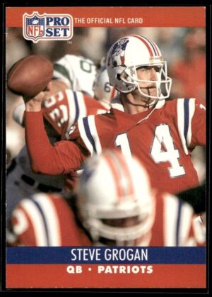 _10 1990 Pro Set Super Bowl 160 New England Patriots #580 Steve Grogan