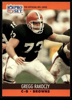 _10 1990 Pro Set Super Bowl 160 Cleveland Browns #476 Gregg Rakoczy