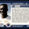 1990 Pro Set Super Bowl 160 Dallas Cowboys #695 Alexander Wright