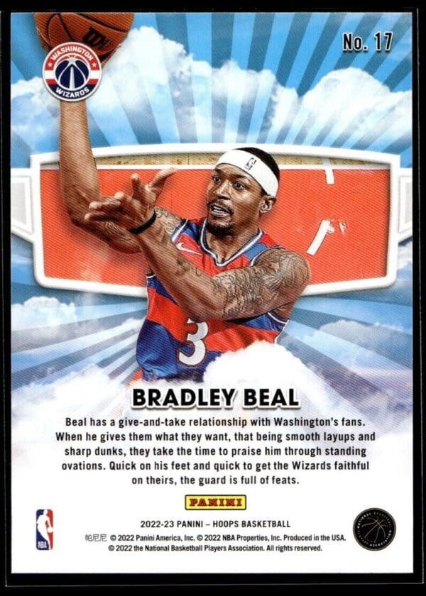 2022 Hoops Skyview Washington Wizards #17 Bradley Beal