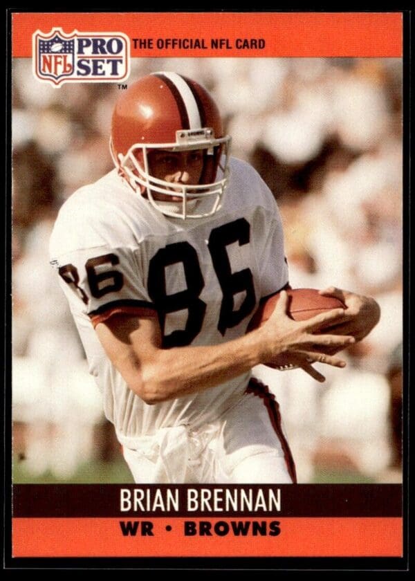 1990 Pro Set Super Bowl 160 Cleveland Browns #470 Brian Brennan