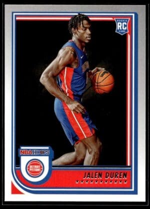 _10 2022 NBA Hoops Detroit Pistons #243 Jalen Duren RC Rookie