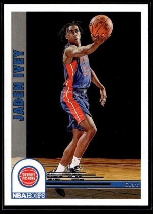 _10 2022 NBA Hoops Detroit Pistons #285 Jaden Ivey RC Rookie Tribute