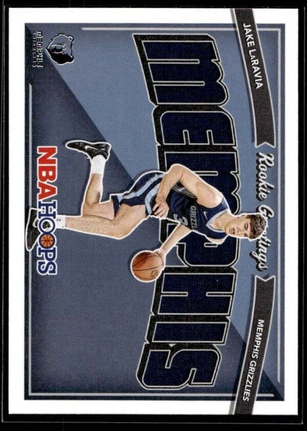 2022 Hoops Rookie Greetings Memphis Grizzlies #19 Jake LaRavia