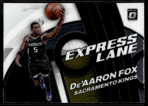 _10 2021 Donruss Optic Express Lane Sacramento Kings #10 De'Aaron Fox
