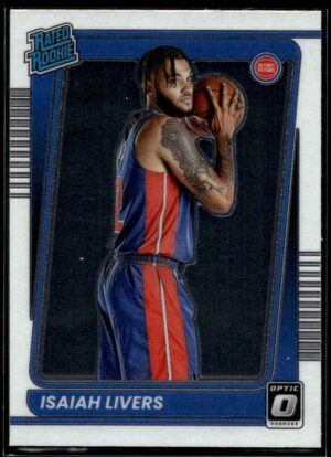 _10 2021 Donruss Optic Detroit Pistons #227 Isaiah Livers RC Rookie