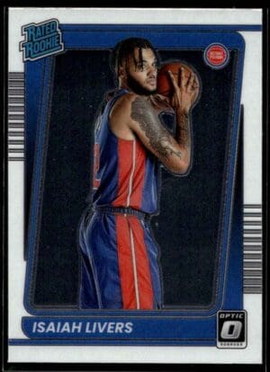 _10 2021 Donruss Optic Detroit Pistons #227 Isaiah Livers RC Rookie